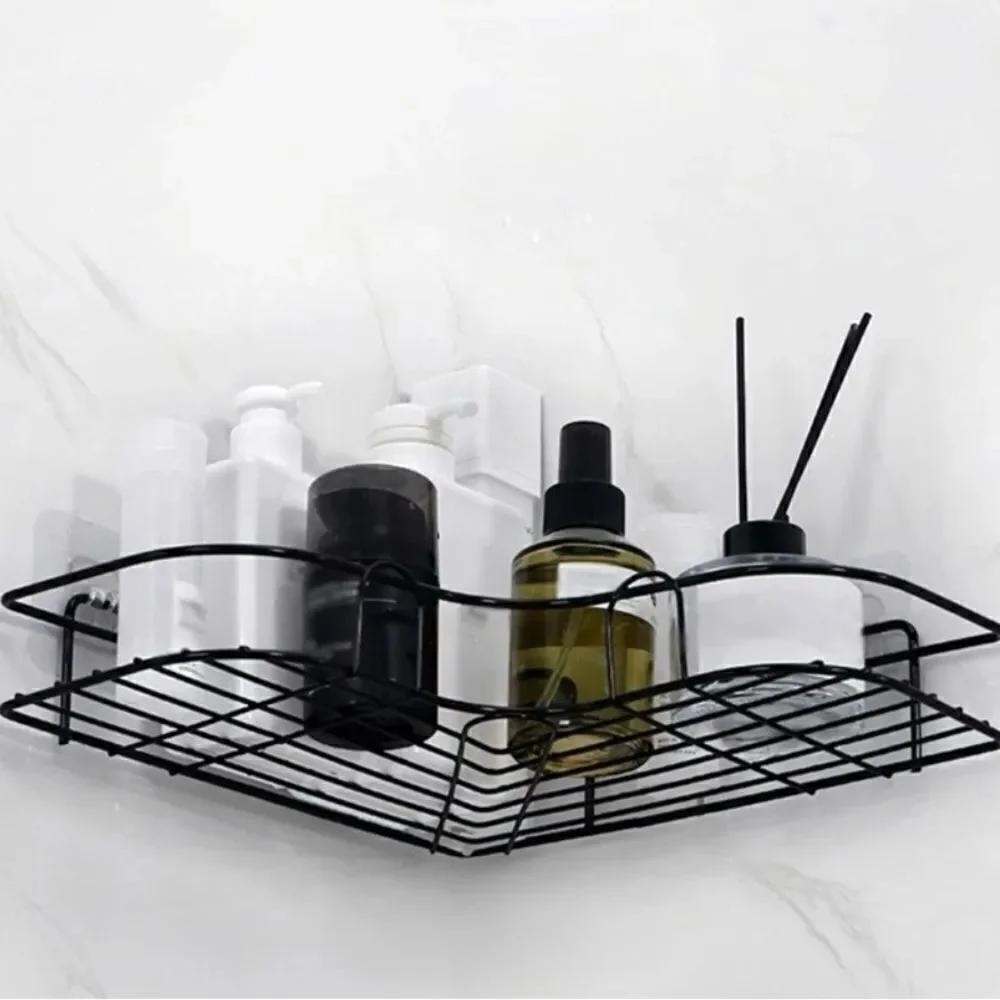 1pc Bathroom Shelf, Shower Caddy Rack, Bathroom Kitchen No Punching Storage Rack